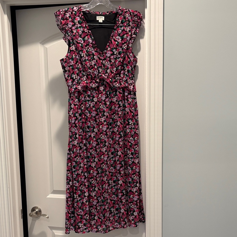 Floral Sleeveless Midi Dress